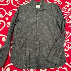 Mens denim and flowers large